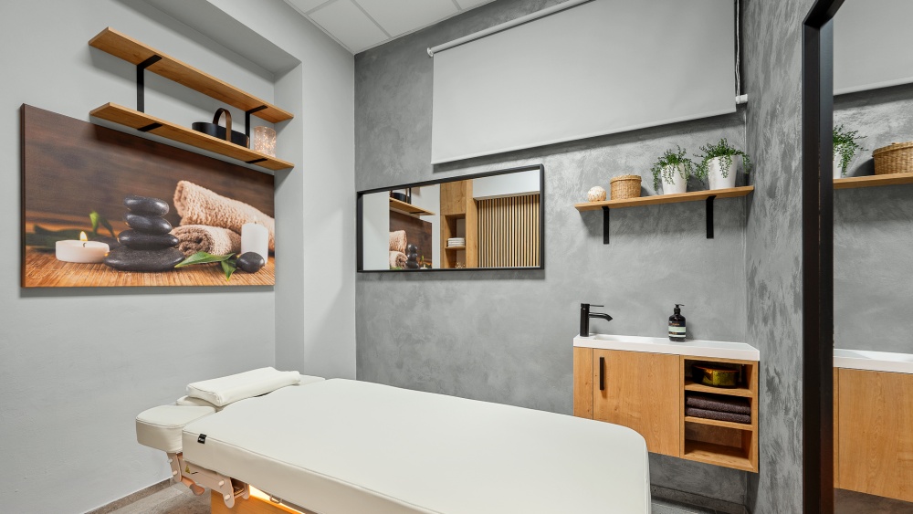 masáže, stěrka, dřevo